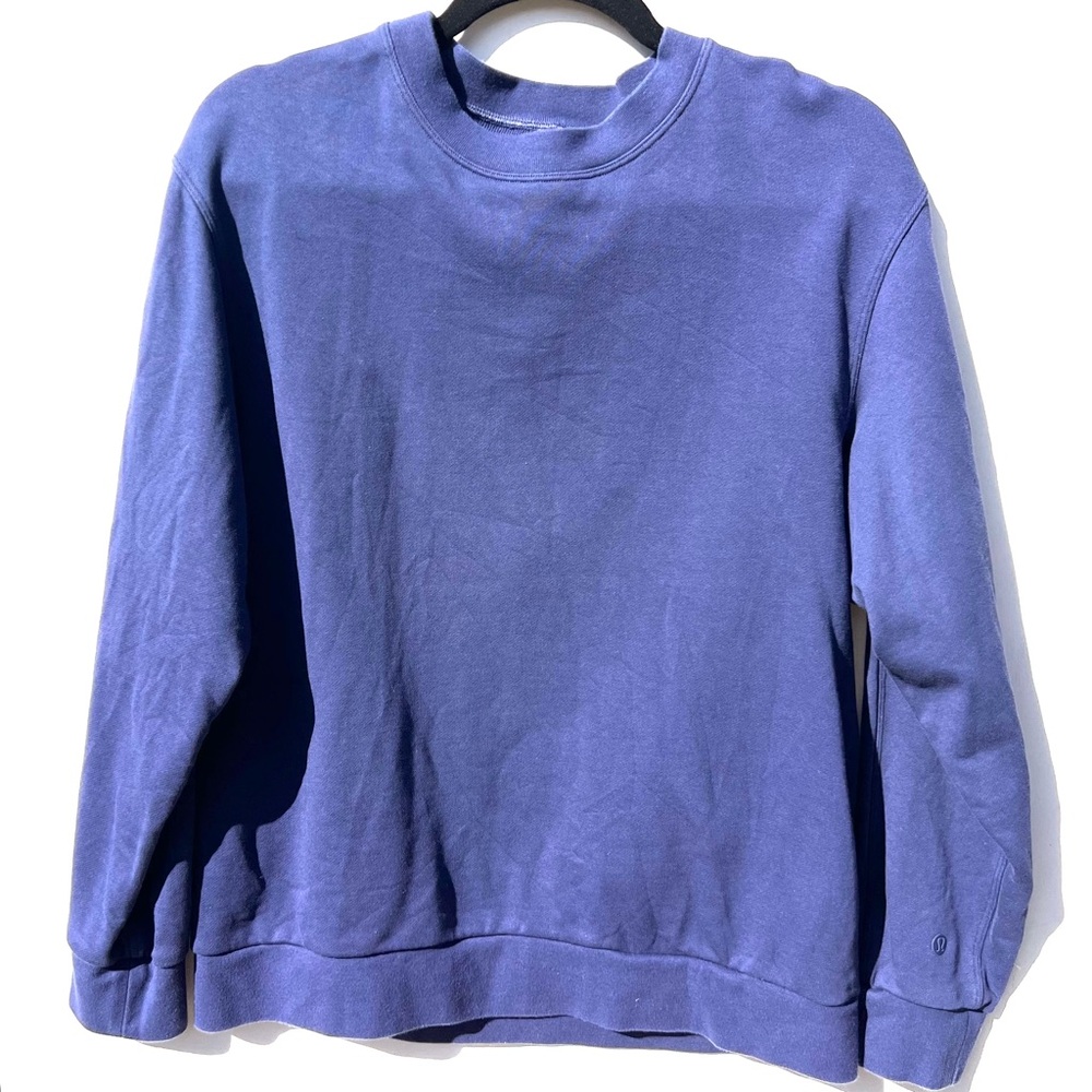 LULULEMON French terry mens purple blue  sweatshirt XS top
